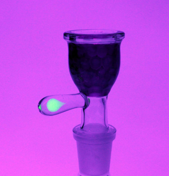 Monkey Glass Luminous Bell Glaskopf 14,5mm Schliff mit Haltegriff