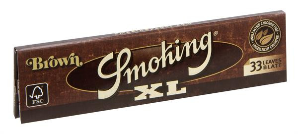 Smoking King Size Papers XL ungebleicht Brown