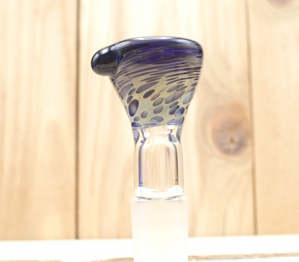 Smokerama Glaskopf Blue Snake 18,8 mm handgearbeitet